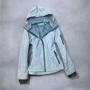 Women's Gray Hooded Jacket